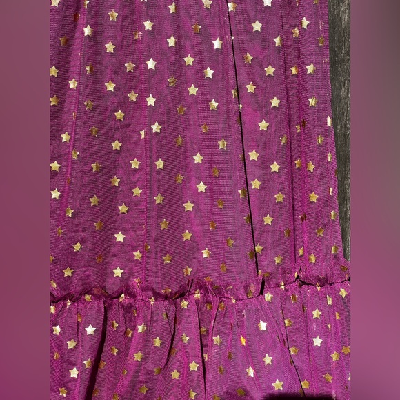 Egg By Susan Lazar Flutter Sleeves Printed Stars Tulle Dress - Picture 4 of 7